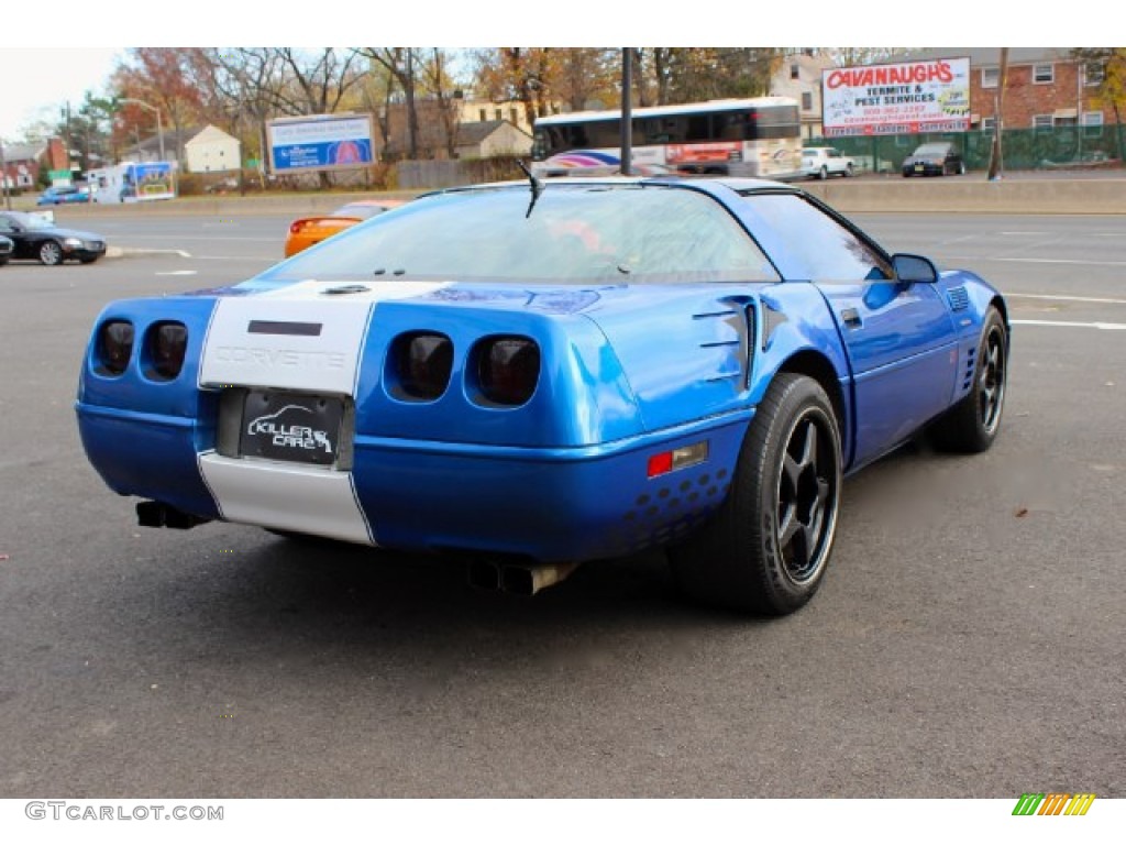 1991 Corvette Coupe - Quasar Blue Metallic / Black photo #7
