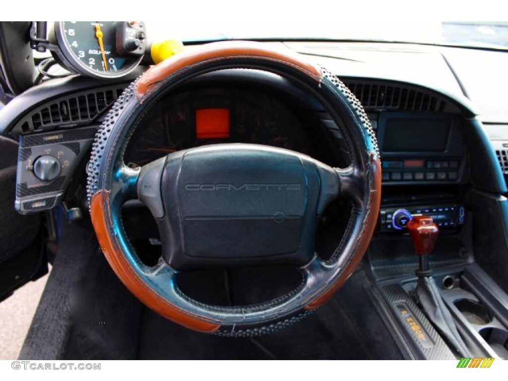 1991 Corvette Coupe - Quasar Blue Metallic / Black photo #9