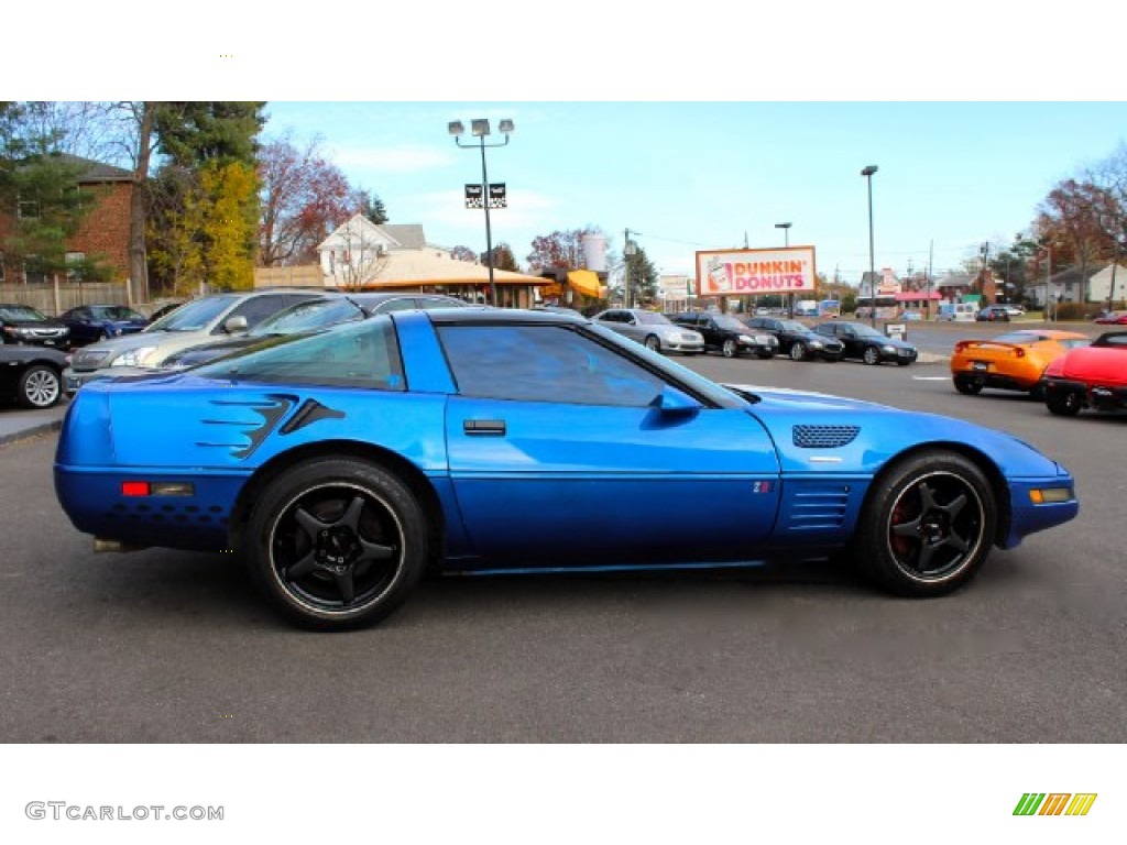 1991 Corvette Coupe - Quasar Blue Metallic / Black photo #10