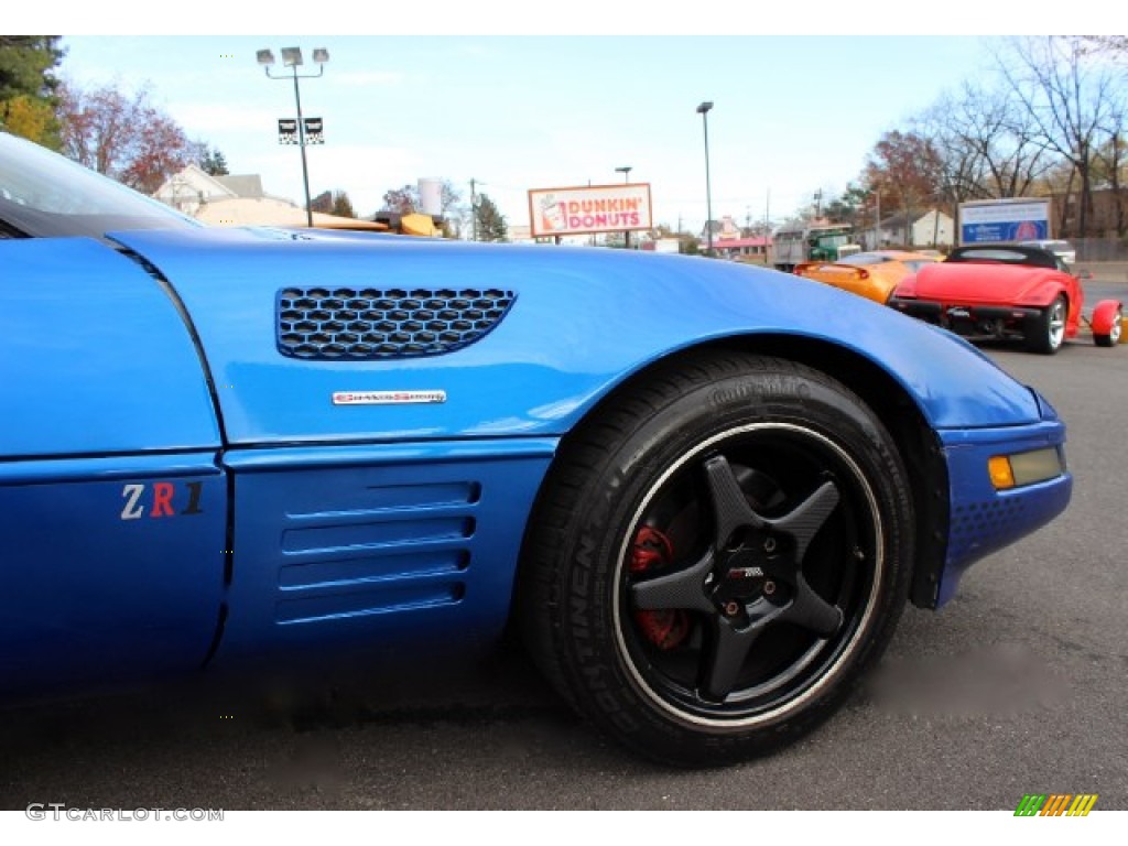 1991 Corvette Coupe - Quasar Blue Metallic / Black photo #21