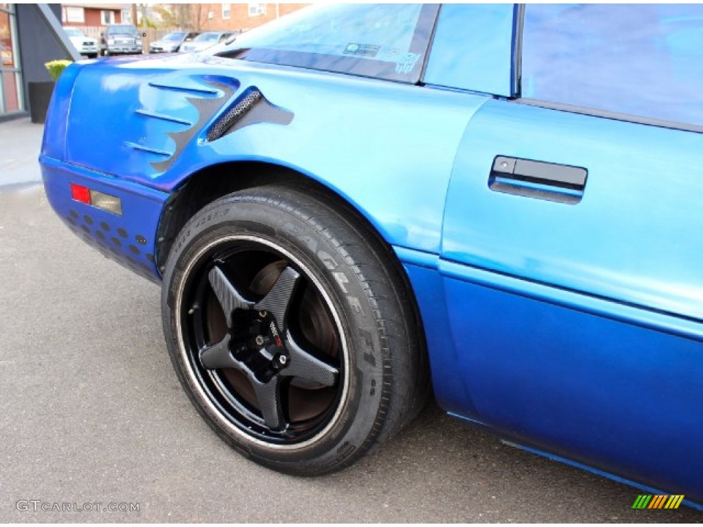 1991 Corvette Coupe - Quasar Blue Metallic / Black photo #22