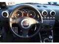 2002 Audi TT Ebony Interior Steering Wheel Photo