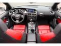 2010 Audi S5 Magma Red Silk Nappa Leather Interior Dashboard Photo