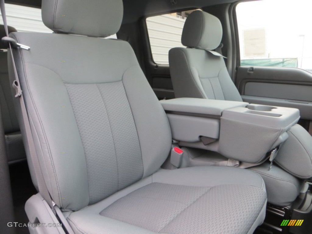Steel Grey Interior 2014 Ford F150 XLT SuperCrew Photo #88860628