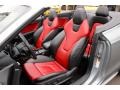 Magma Red Silk Nappa Leather Front Seat Photo for 2010 Audi S5 #88860667