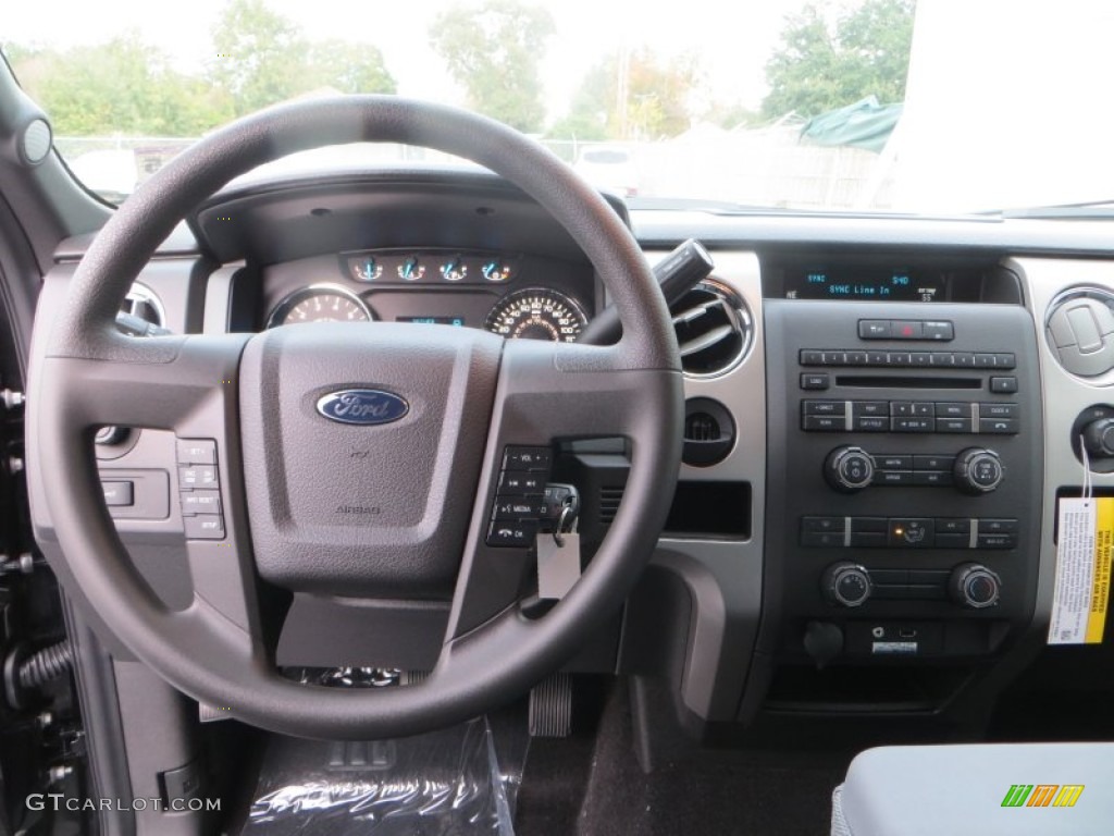2014 Ford F150 XLT SuperCrew Steel Grey Dashboard Photo #88860733