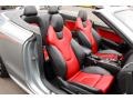 2010 Audi S5 Magma Red Silk Nappa Leather Interior Front Seat Photo