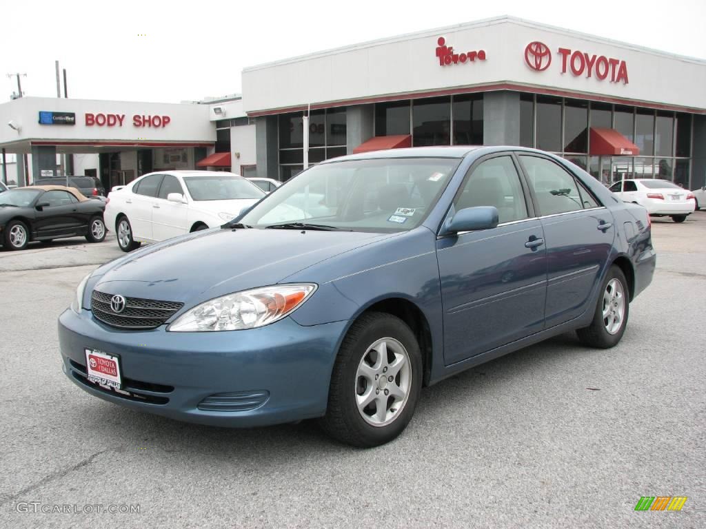 2003 Camry LE - Catalina Blue Metallic / Stone photo #2