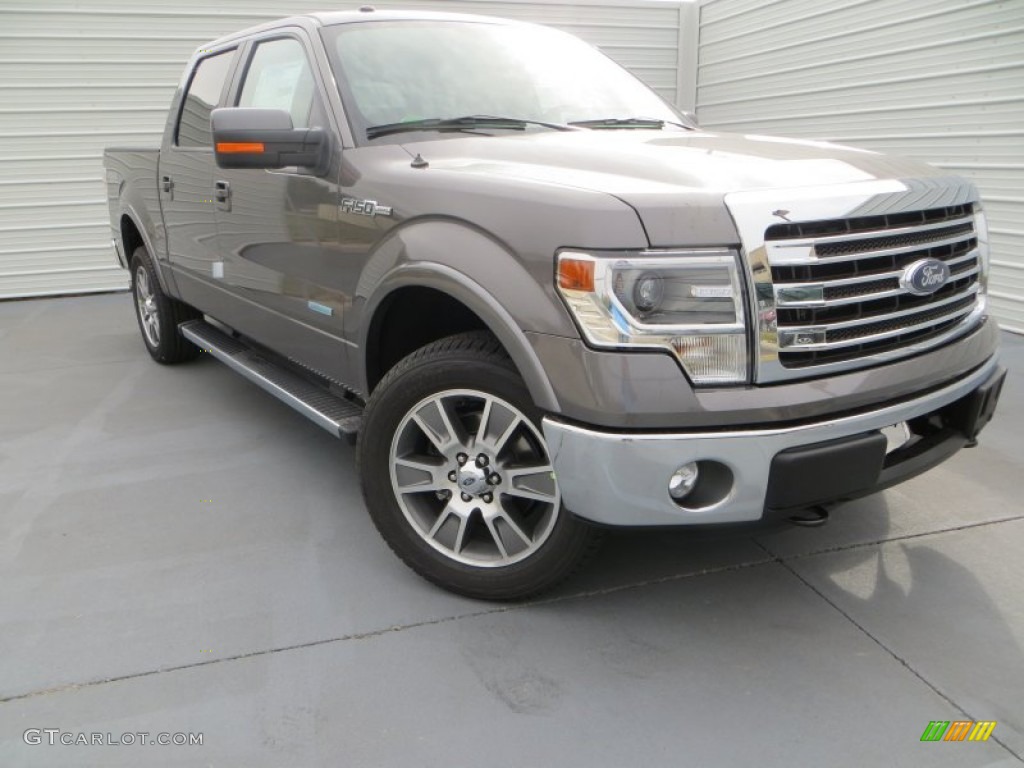 2014 F150 Lariat SuperCrew 4x4 - Sterling Grey / Black photo #2