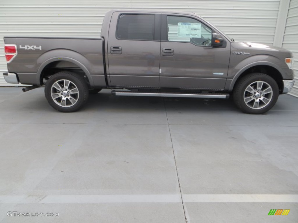 2014 F150 Lariat SuperCrew 4x4 - Sterling Grey / Black photo #3