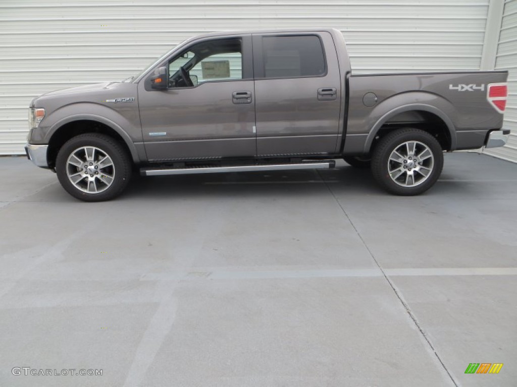 2014 F150 Lariat SuperCrew 4x4 - Sterling Grey / Black photo #6