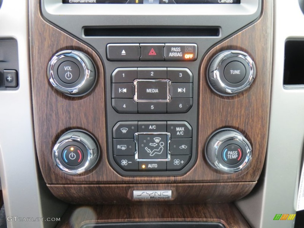 2014 Ford F150 Lariat SuperCrew 4x4 Controls Photo #88861791