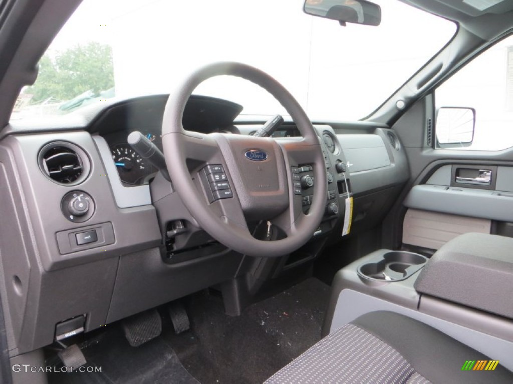 Black Interior 2014 Ford F150 STX SuperCrew Photo #88862104