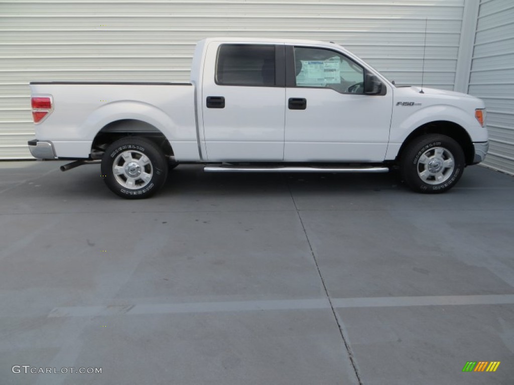 2014 F150 XLT SuperCrew - Oxford White / Steel Grey photo #3