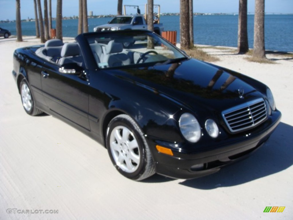 2001 CLK 320 Cabriolet - Black / Ash photo #1