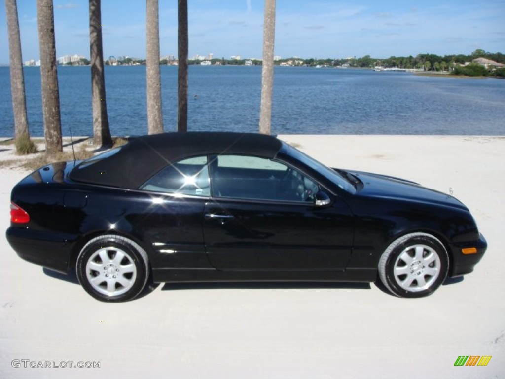 Black 2001 Mercedes-Benz CLK 320 Cabriolet Exterior Photo #88863215
