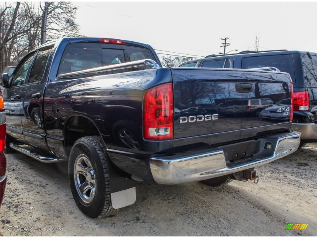 2003 Ram 1500 ST Quad Cab 4x4 - Patriot Blue Pearl / Dark Slate Gray photo #3