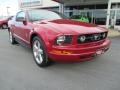 2008 Dark Candy Apple Red Ford Mustang V6 Deluxe Coupe #88818418