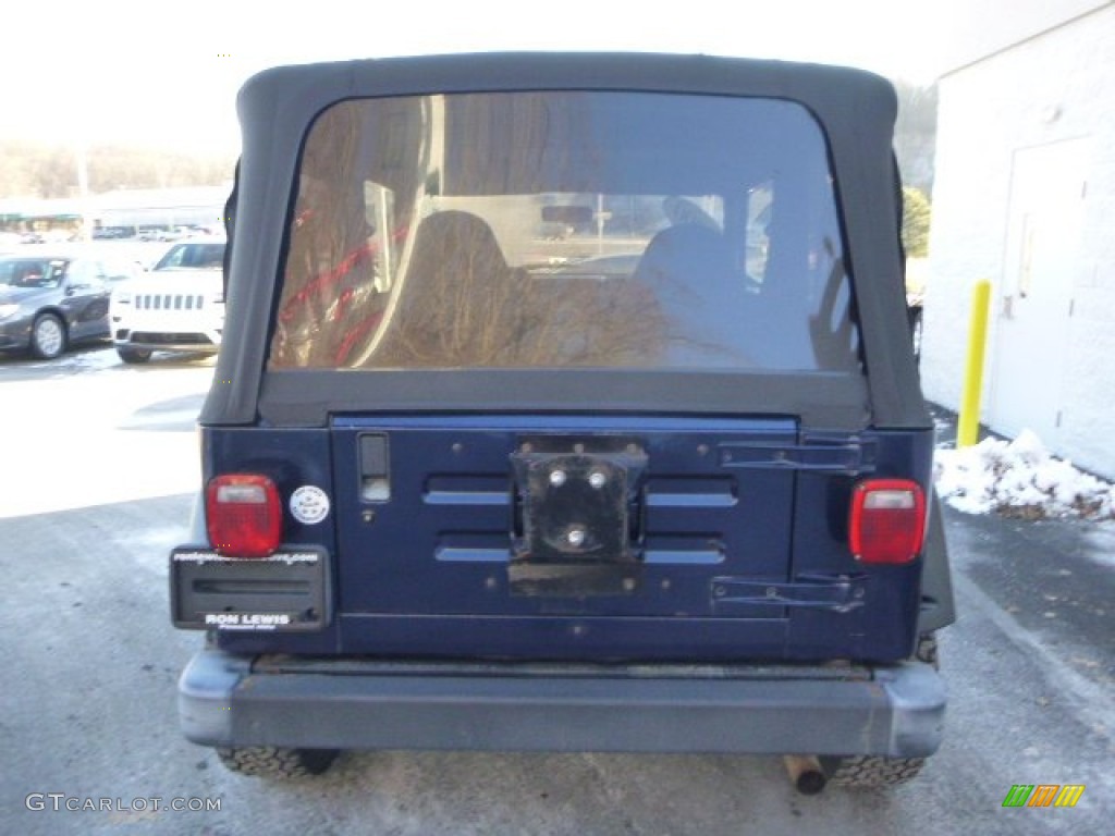 2000 Wrangler Sport 4x4 - Patriot Blue Pearl / Agate photo #4