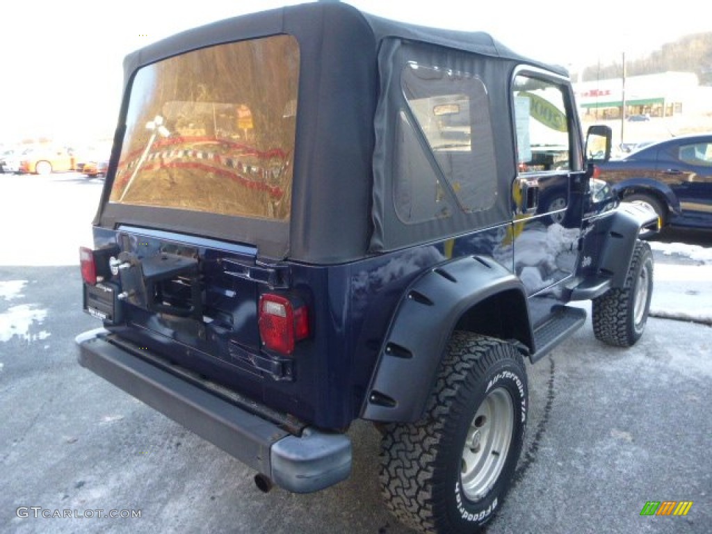 2000 Wrangler Sport 4x4 - Patriot Blue Pearl / Agate photo #5