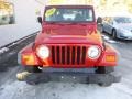 2000 Flame Red Jeep Wrangler SE 4x4  photo #7
