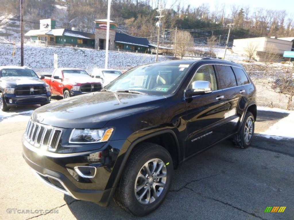 2014 Grand Cherokee Limited 4x4 - Brilliant Black Crystal Pearl / New Zealand Black/Light Frost photo #1