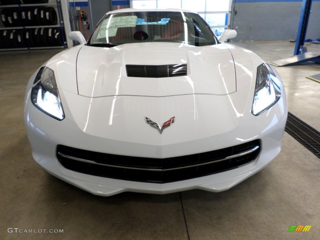 Arctic White 2014 Chevrolet Corvette Stingray Coupe Z51 Exterior Photo #88866115