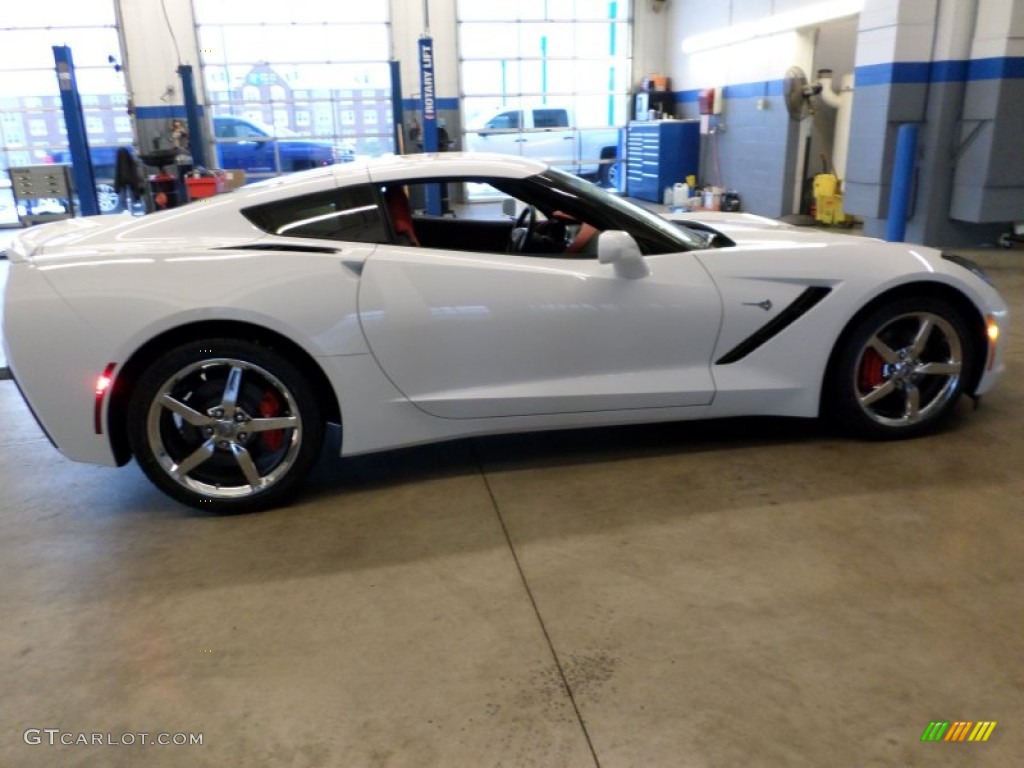 Arctic White 2014 Chevrolet Corvette Stingray Coupe Z51 Exterior Photo #88866162
