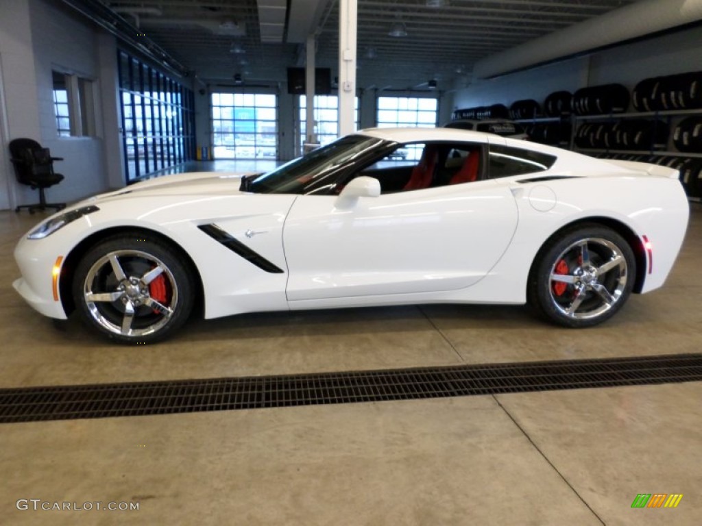 Arctic White 2014 Chevrolet Corvette Stingray Coupe Z51 Exterior Photo #88866243
