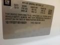 Info Tag of 2014 Corvette Stingray Coupe Z51