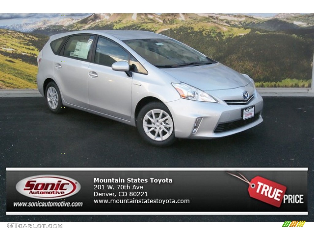 2014 Prius v Three - Classic Silver Metallic / Dark Gray photo #1