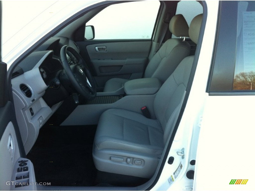 2012 Pilot EX-L 4WD - Taffeta White / Gray photo #11