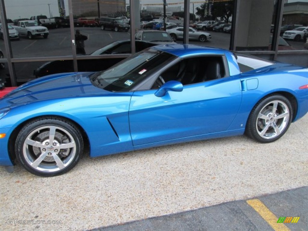 2009 Corvette Coupe - Jetstream Blue Metallic / Ebony photo #3