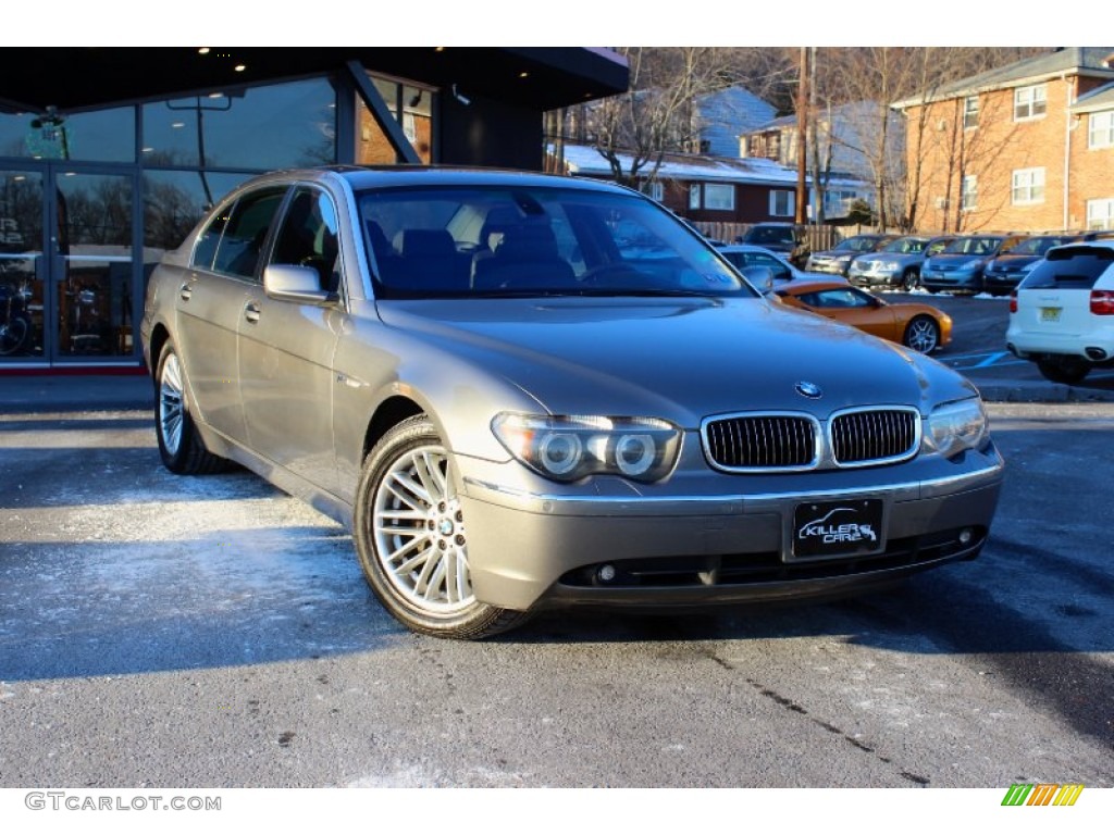 2005 7 Series 745Li Sedan - Sterling Grey Metallic / Black/Black photo #1