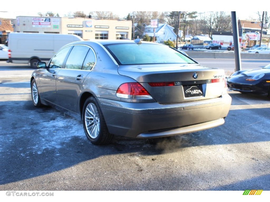 2005 7 Series 745Li Sedan - Sterling Grey Metallic / Black/Black photo #5