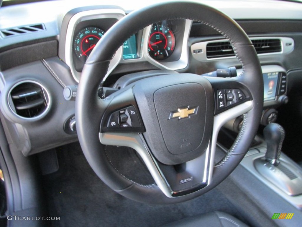 2013 Chevrolet Camaro SS/RS Coupe Black Steering Wheel Photo #88871238