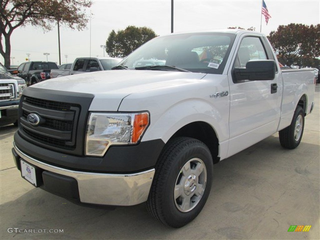 2014 F150 XL Regular Cab - Oxford White / Steel Grey photo #1