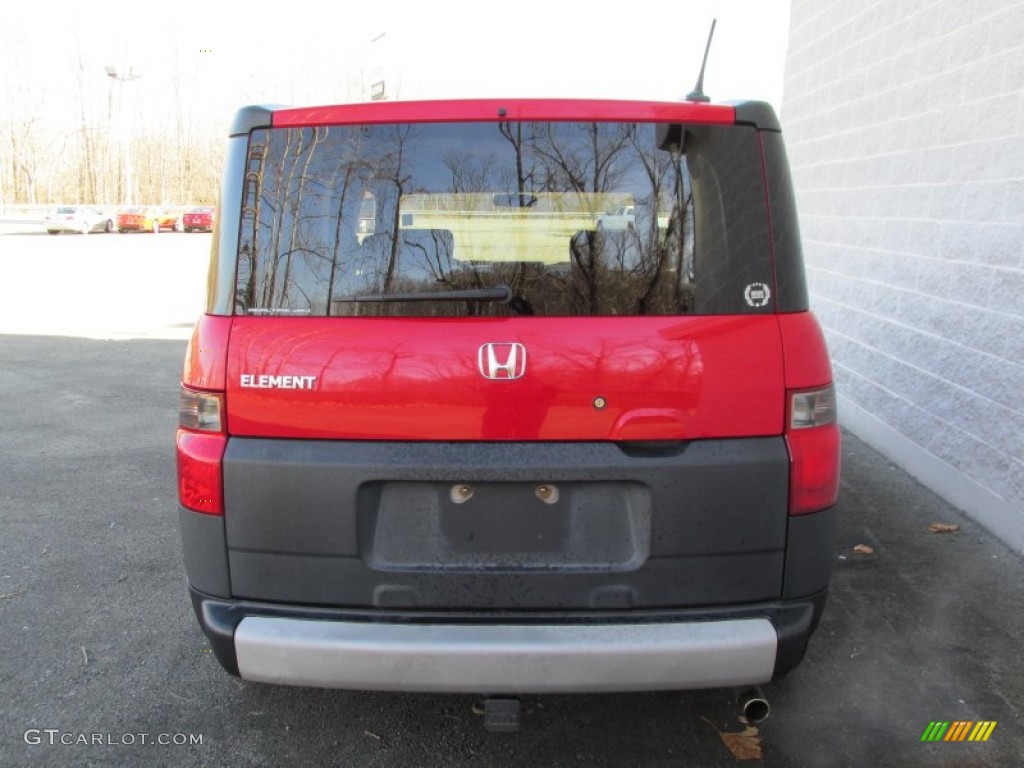 2005 Element EX AWD - Rallye Red / Black/Gray photo #5