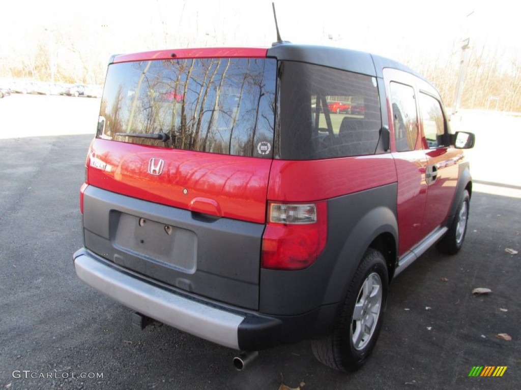 2005 Element EX AWD - Rallye Red / Black/Gray photo #7