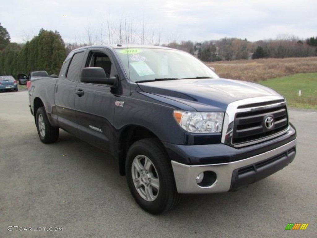 2011 Tundra SR5 Double Cab 4x4 - Nautical Blue / Graphite Gray photo #9