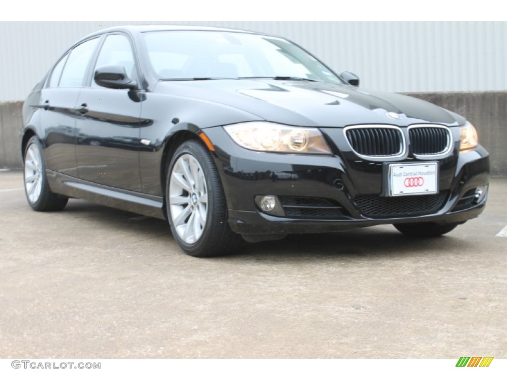 2010 3 Series 328i Sedan - Jet Black / Black photo #1