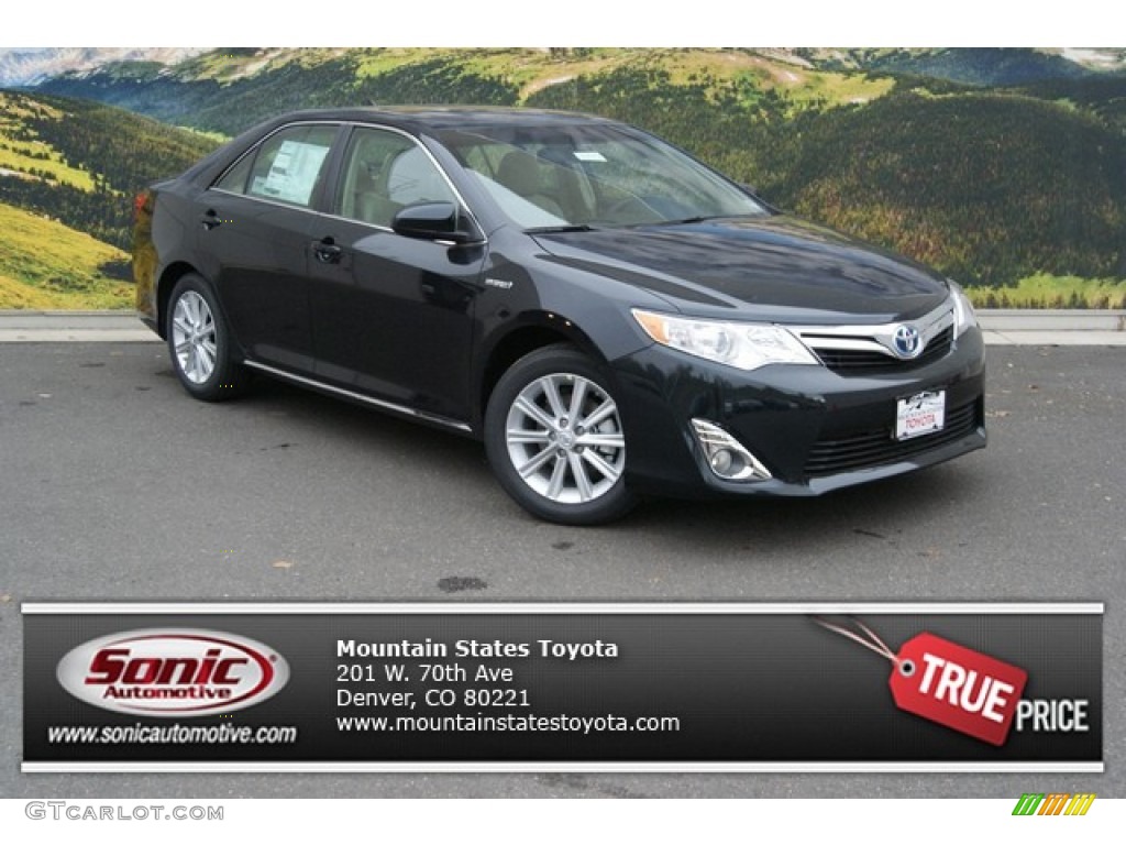 2014 Camry Hybrid XLE - Cosmic Gray Metallic / Ivory photo #1
