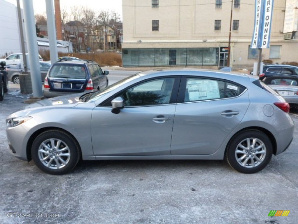 Liquid Silver Metallic 2014 Mazda MAZDA3 i Grand Touring 5 Door Exterior Photo #88875054