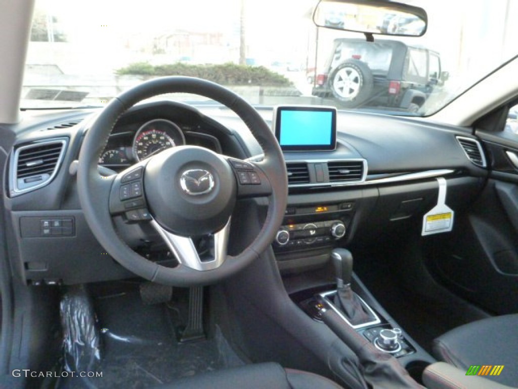 2014 Mazda MAZDA3 i Grand Touring 5 Door Black Dashboard Photo #88875246