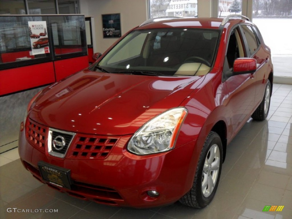2008 Rogue SL AWD - Venom Red Pearl / Black/Red photo #1