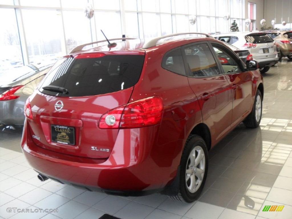 2008 Rogue SL AWD - Venom Red Pearl / Black/Red photo #2