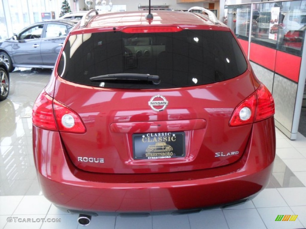 2008 Rogue SL AWD - Venom Red Pearl / Black/Red photo #4