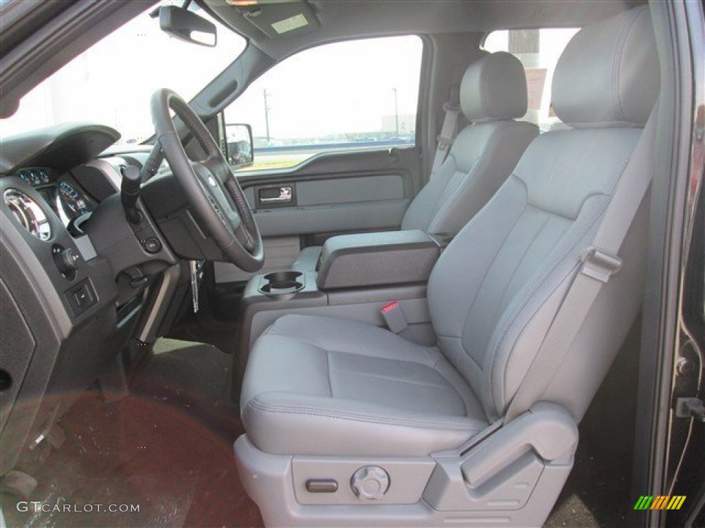 Steel Grey Interior 2014 Ford F150 XLT SuperCrew 4x4 Photo #88876752