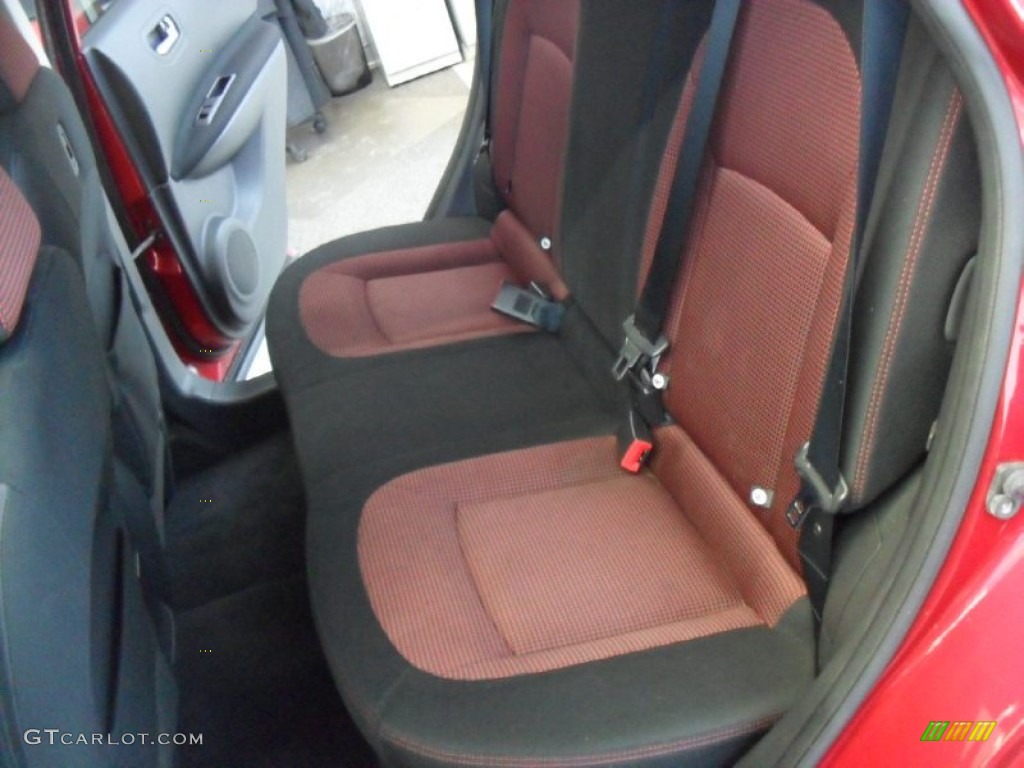 2008 Rogue SL AWD - Venom Red Pearl / Black/Red photo #8