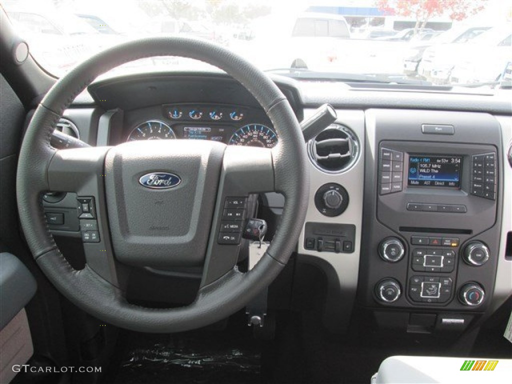 2013 F150 XLT SuperCrew - Ruby Red Metallic / Steel Gray photo #14